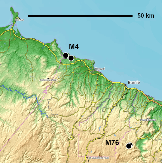 M4, M76 locations